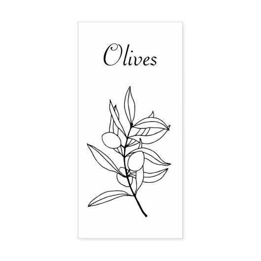 Olive Branch Wood Art Stamp Rubberstempel (Afrduk)