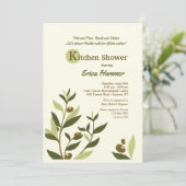 Olive Branches Uitnodiging (Staand voorkant)