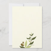 Olive Branches Uitnodiging (Achterkant)