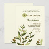 Olive Branches Uitnodiging (Voorkant / Achterkant)