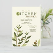 Olive Branches Uitnodiging (Staand voorkant)