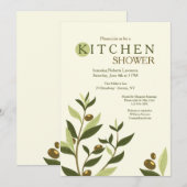 Olive Branches Uitnodiging (Voorkant / Achterkant)