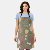 " Olive Brown Strawberry Citrus Schort (Gedragen)