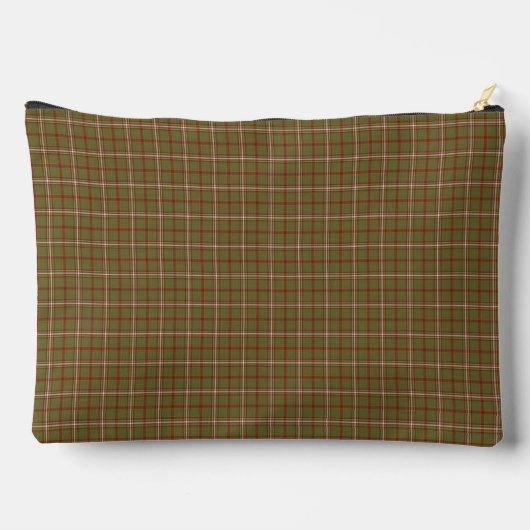Olive Burgundy Plaid Classic Pattern Rustic Etui (Achterkant)