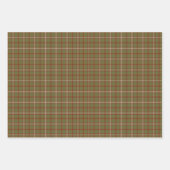Olive Burgundy White Plaid Classic Inpakpapier Vel (Voorkant)