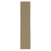Olive Burgundy White Plaid Classic Table Runner Korte Tafelloper (Voorkant)