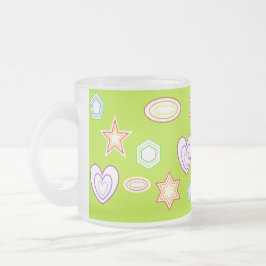 Olive colour Shapes mug Matglas Koffiemok