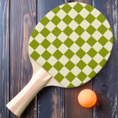 Olive & Cream Checker Tafeltennisbatje