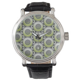Olive donut met grijze tracks horloge