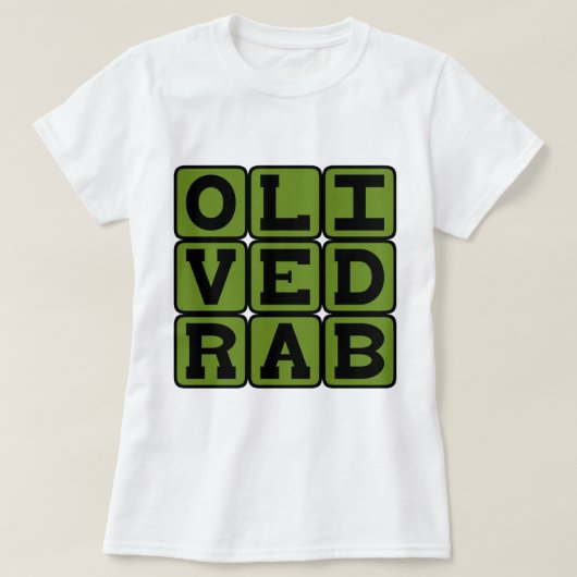 Olive Drab, Kleur T-shirt (Design voorkant)
