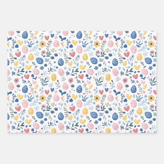 Olive Easter Wrapping Paper Sheet Set – 19 "x29" (Voorkant 3)