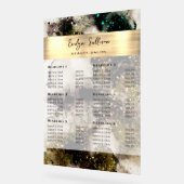 Olive Emerald Green Waterverf prijslijst Acryl Bord (Hoek)