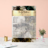 Olive Emerald Green Waterverf prijslijst Acryl Bord (Huwelijk)