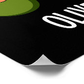Olive Ewe Funny Love Pun Dark BG Poster (Hoek)