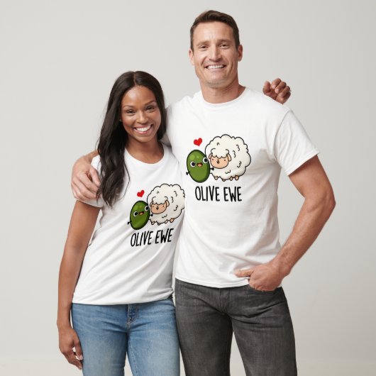 Olive Ewe Funny Love Pun T-shirt (Unisex)
