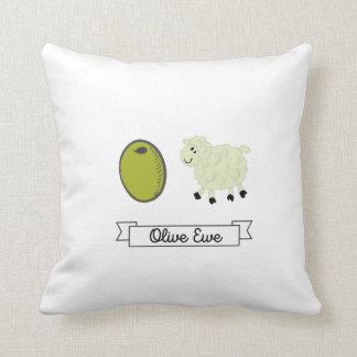 Olive Ewe (Ik hou van je) Sierkussen