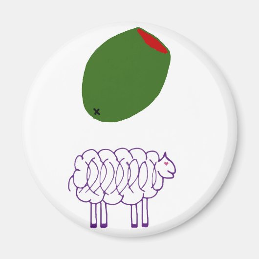 Olive Ewe Magneet (Voorkant)