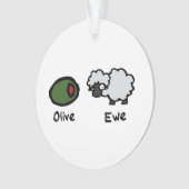 Olive Ewe Ornament (voorkant)