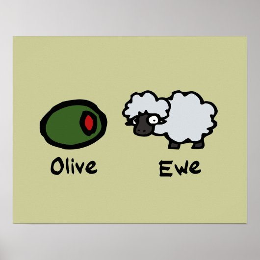 Olive Ewe Poster (Voorkant)