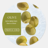 Olive Facial Mask Label (Voorkant)