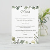 Olive Floral Wedding Menu (Staand voorkant)