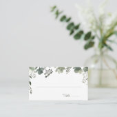 Olive Floral Wedding Plaatskaartje (Staand voorkant)