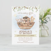 Olive Foliage Noah's Ark Boys 1 september Kaart (Staand voorkant)