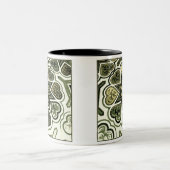 Olive Folk Art Hearts Mok (Center)