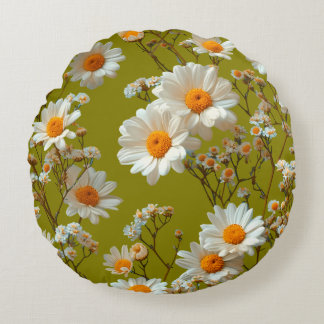 Olive Garden Daisy Dream Round Throw Pillow Rond Kussen