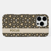 Olive Geometry Luxe iPhone Hoesje (Achterkant horizontaal)