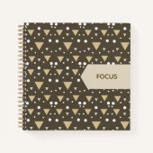 Olive Geometry Luxe Notitieboek (Voorkant)