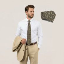 Olive Geometry Luxe stropdas