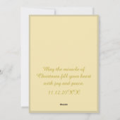 Olive Gingham Plaid 3 Photo Christmas Feestdagenkaart (Achterkant)