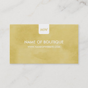 Olive Gold Monogram QR Sociaal Visitekaartje