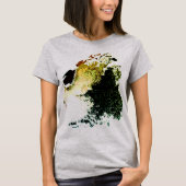 Olive Gold Tan Airbrush Paint Splashes MCM Look T-shirt (Voorkant)