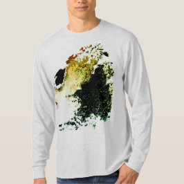 Olive Gold Tan Airbrush Paint Splashes MCM Look T-shirt