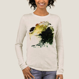 Olive Gold Tan Airbrush Paint Splashes MCM Look Tri-Blend Shirt