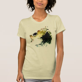 Olive Gold Tan Airbrush Paint Splashes Small T-shirt