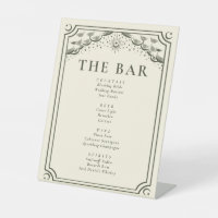 Olive Gotische Tarot Kaart bruiloft Bar Menu
