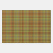 Olive Gray Brown Orange Plaid Tartan Rustic Inpakpapier Vel (Voorkant 3)