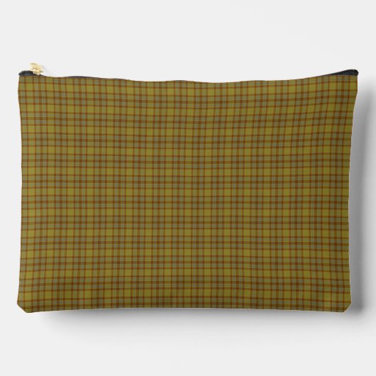 Olive Gray Plaid Tartan Pattern Etui (Voorkant)