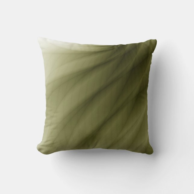 Olive Green Abstract artistiek home decor Kussen (Voorkant)