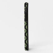 Olive green and black diamond pattern Case-Mate iPhone case (Achterkant/links)