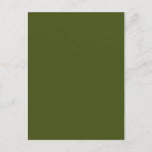 Olive Green Background Decor om aan te passen Briefkaart