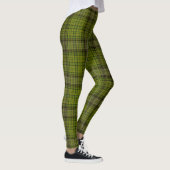 Olive Green Black & Red Giant Tartan Pset Leggings (Rechts)