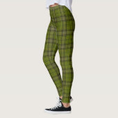 Olive Green Black & Red Tartan Pset Leggings (Links)