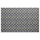 Olive Green Blue Camo Pattern Afstuderen Stof (Fat Quarter)