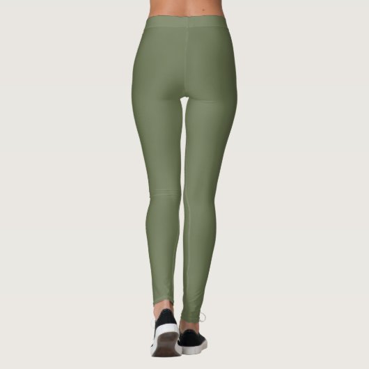 Olive Green Boho Leggings (Achterkant)