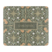 Olive Green Botanical Snijplank (Voorkant)