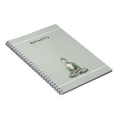 Olive Green Buddha Meditation Personalized  Notitieboek (Rechterzijde)